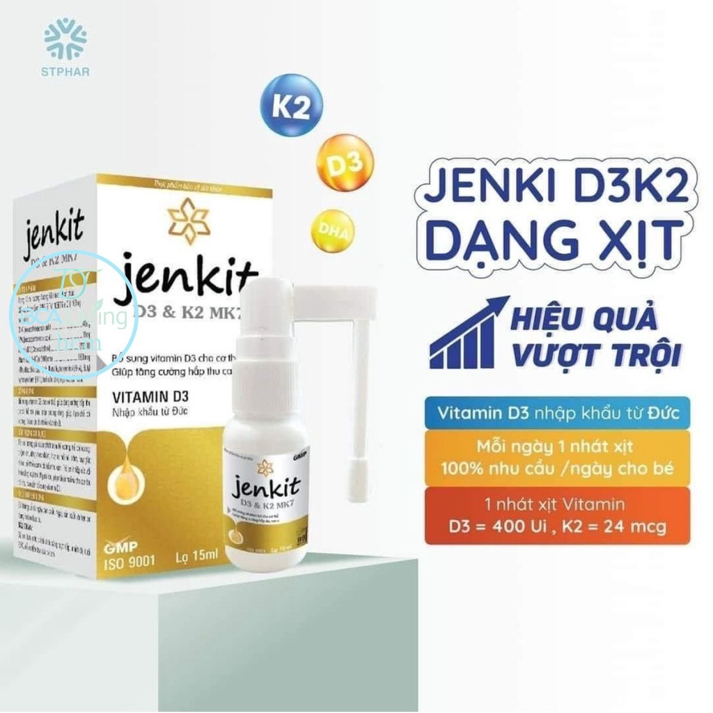 Chai xịt tăng chiều cao cho bé D3K2 DHA Jenkit giúp tăng chiều cao và phát triển trí não cho bé toàn diện nhập khẩu Đức