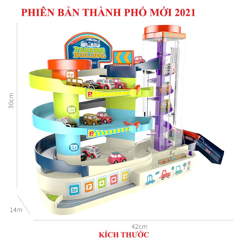 [Mã LIFETOYS1 giảm 30K đơn 99K] Đồ chơi Có Nhạc Garage đỗ xe Ô TÔ dành cho đường Xe Chạy Tự Động