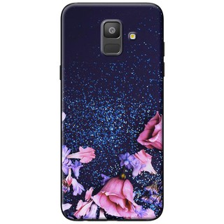 Ốp lưng a6/ a6 plus hoa hồng và kim tuyến