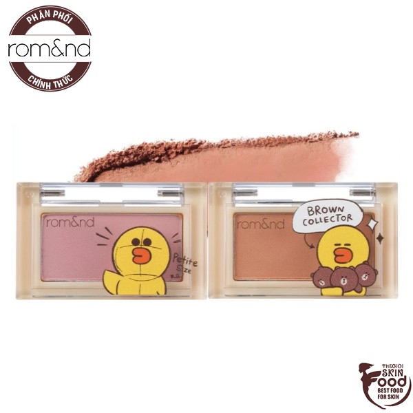 [LINE FRIENDS I romand][1.4g] Phấn Má Hồng Dạng Nén romand LINE FRIENDS Better Than Cheek Mini