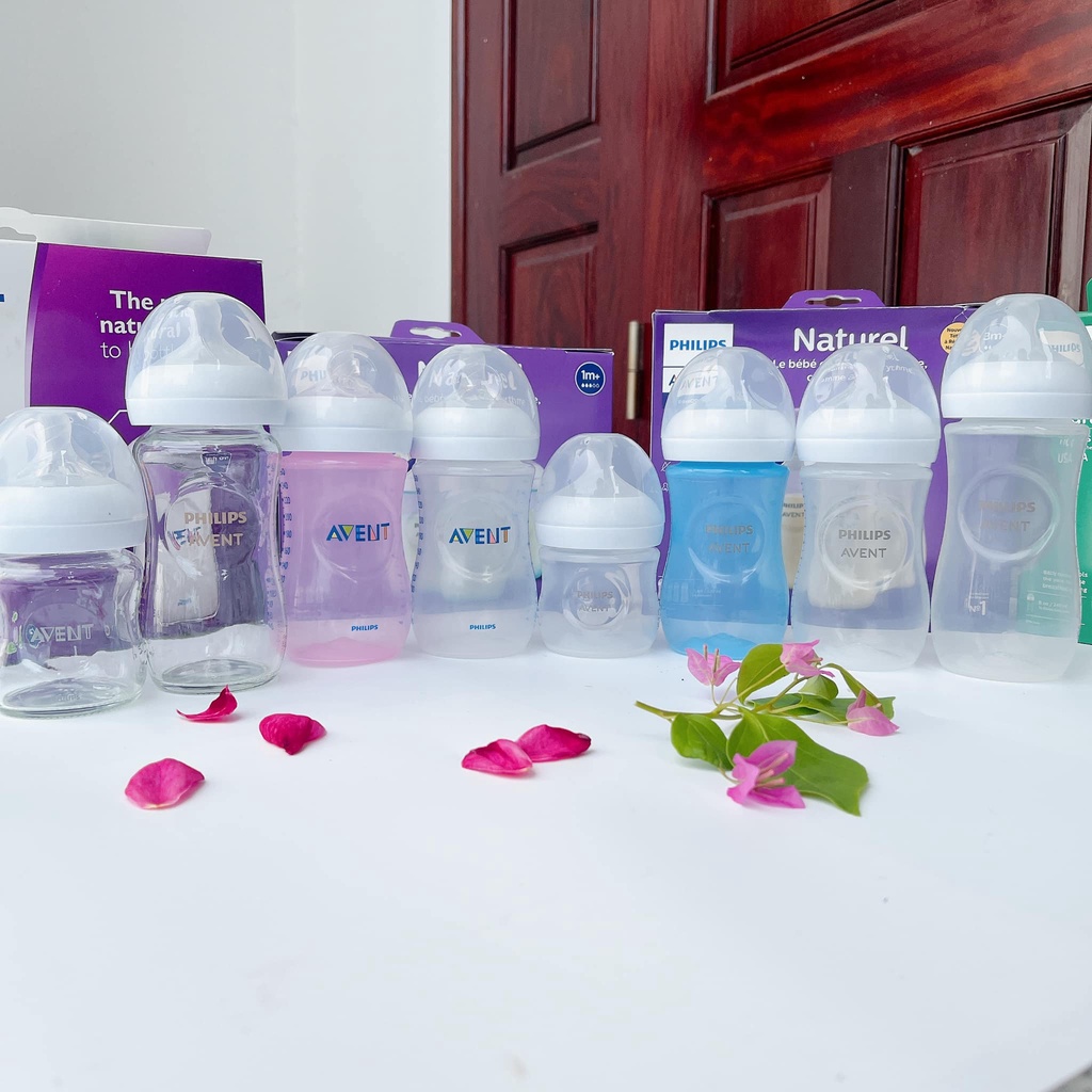 BÌNH SỮA AVENT NATURAL chống sặc 125/260/330ML phù hợp cho trẻ sơ sinh GIÚP MẸ LUYỆN TI BÌNH CHO BÉ - SẢN XUẤT TẠI INDO