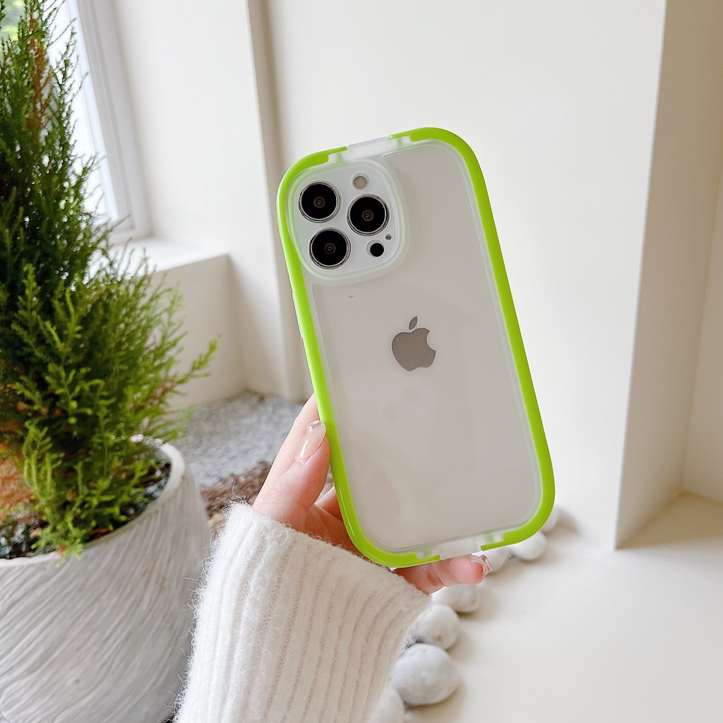 Ốp Điện Thoại Silicone Trong Suốt Chống Sốc Có Giá Đỡ Cho iPhone 13 12 11 Pro Max XS XR 8 7 Plus