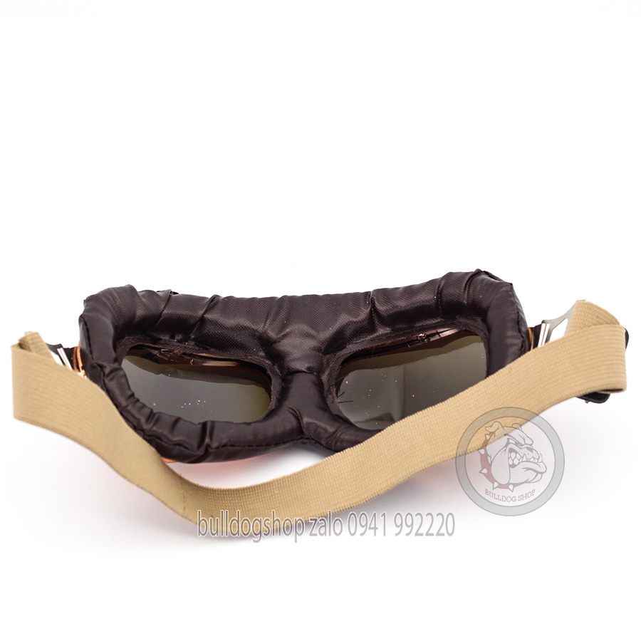 Mũ Bảo Hiểm 1/2 Đầu Haley Napoli N120 Kính Phi Công - Bulldogshop