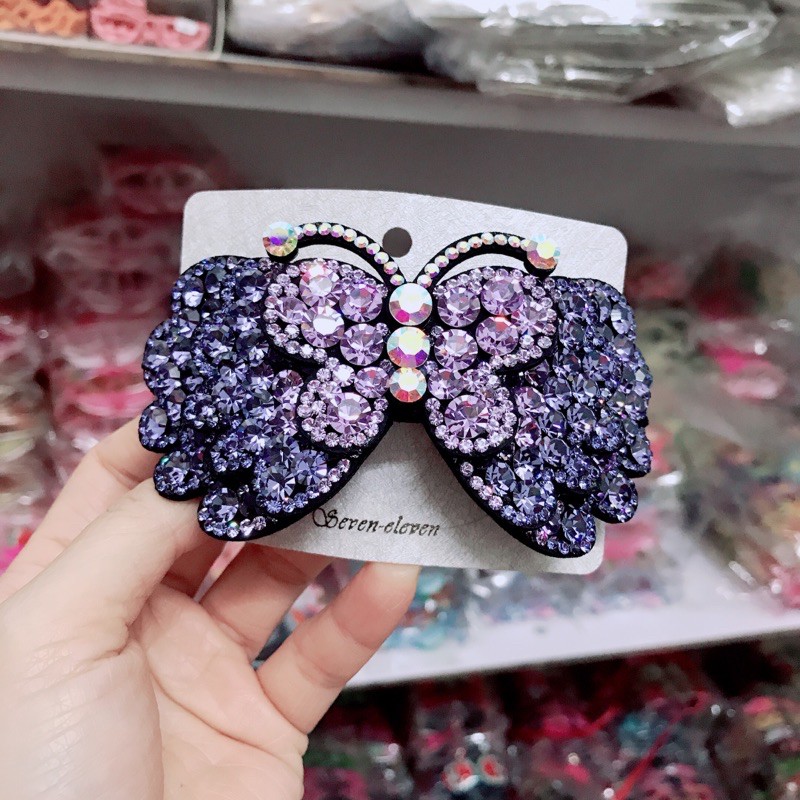 Sỉ 5 cặp đuôi đính đá cao cấp hình con bướm