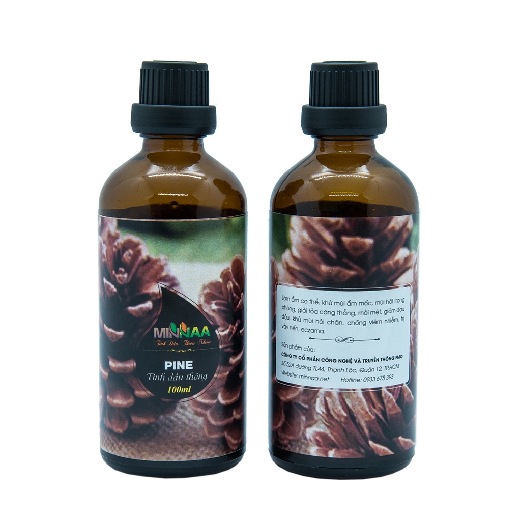 Chai 100ml Tinh dầu thơm phòng gỗ thông Minnaa
