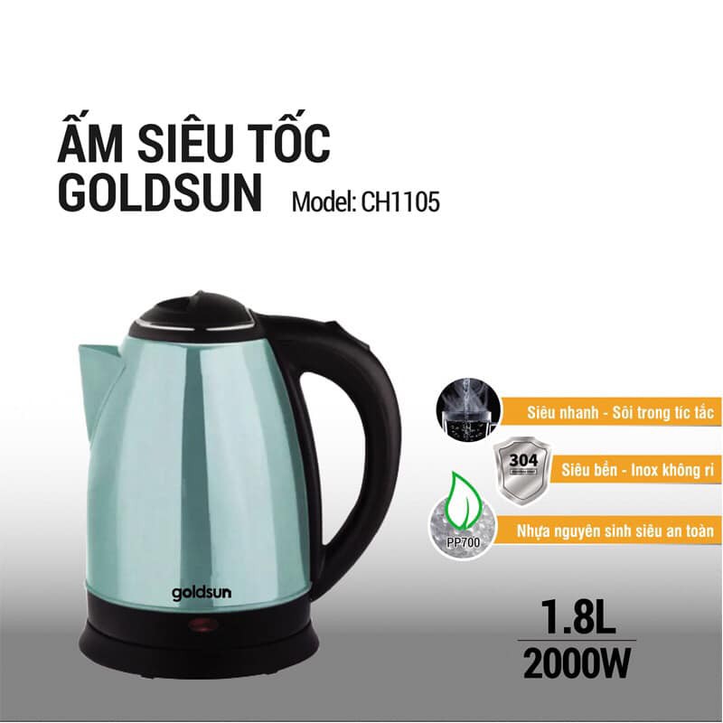 Goldsun Ấm siêu tốc 1.8L CH1105