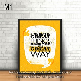 Tranh canvas Quotes