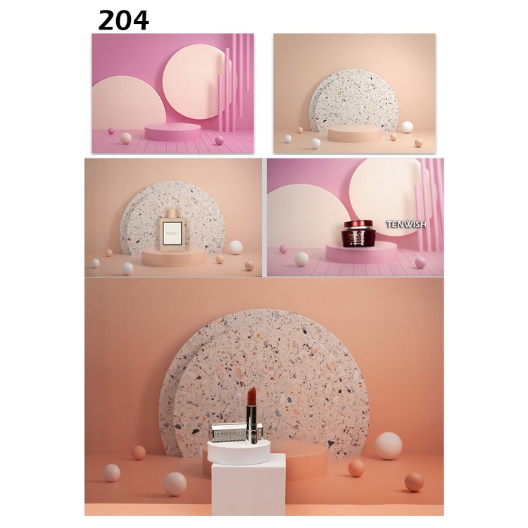Giấy phông nền hai mặt 57 * 42cm họa tiết đá cẩm thạch/Giáng sinh/thực phẩm/mỹ phẩm trang điểm trang trí không gian