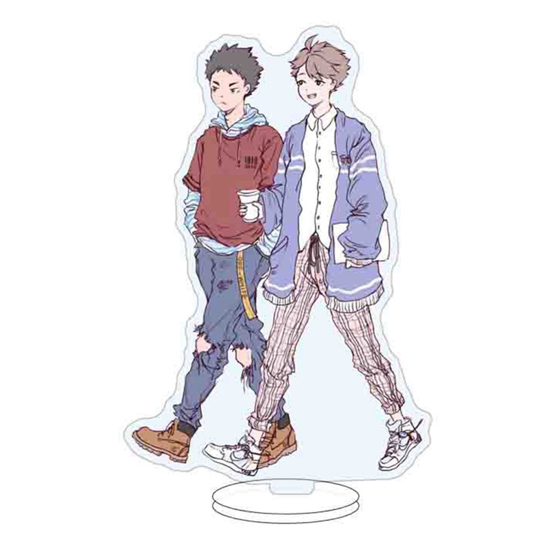 Mô hình acrylic để bàn phong cách nhân vật hoạt hình Haikyuu!