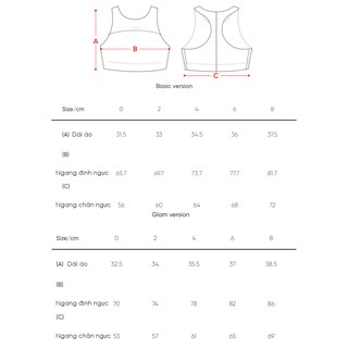 Sport bra Andar cổ cao (glam)