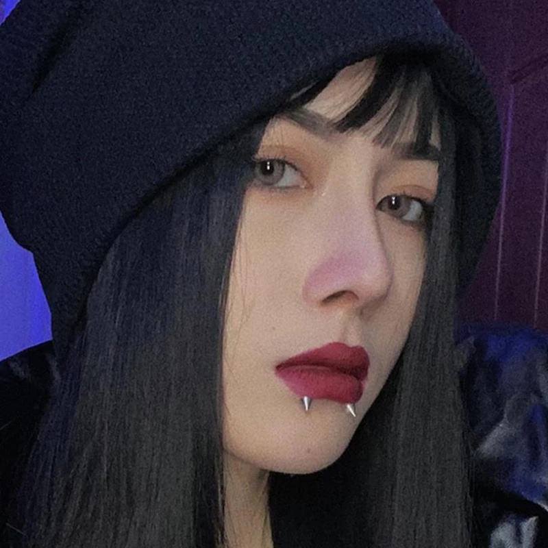 1 Bộ Khuyên Mũi / Môi Tự Dính Bằng Thép Không Gỉ Thời Trang Chống Thấm Nước Trang Sức Toàn Thân DIY