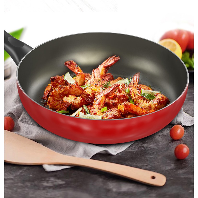 Chảo chống dính sâu lòng có nắp kính size 24cm 26cm dùng được mọi loại bếp