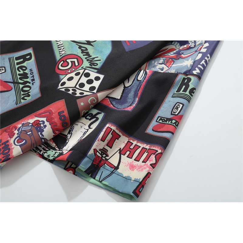 Áo sơ mi thời trang nam in hình ảnh nhiều màu sắc thú vị phong cách Hawaii | BigBuy360 - bigbuy360.vn