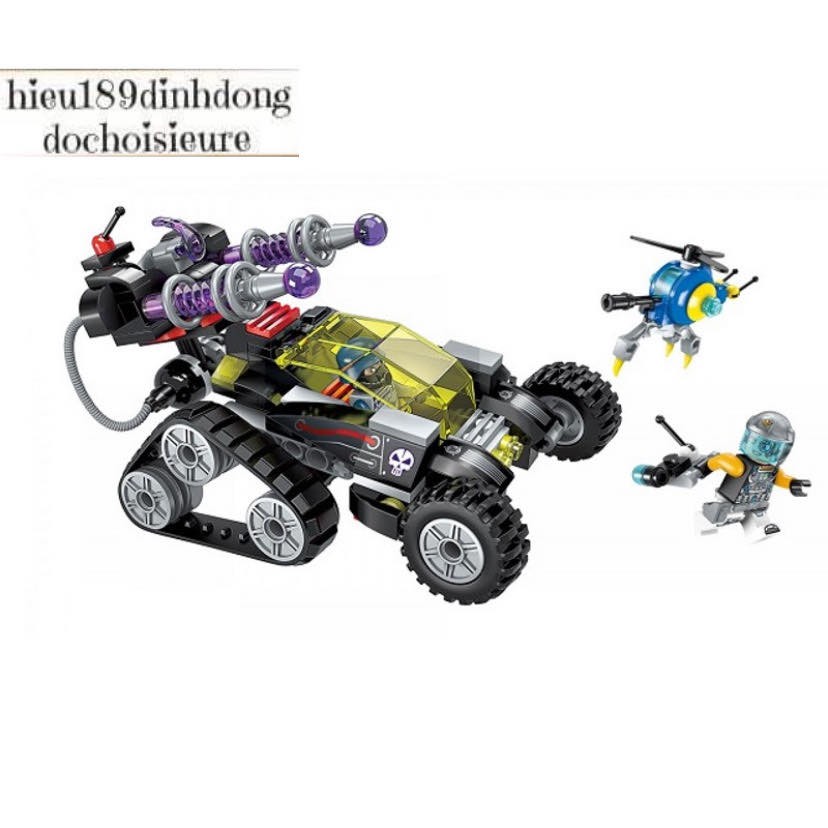 Lắp ráp xếp hình Lego chính hãng qman 2708 : Xe đua địa hình bắn điện từ trường 203 mảnh