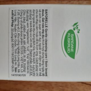 ✅ DUNG DỊCH VỆ SINH SAFORELLE  100ml