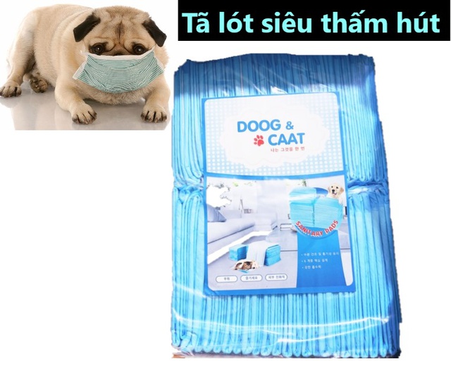 Tả Lót Chuồng Cho Thú Cưng ♥️ FreeShip ♥️ Tả Lót Siêu Thấm Hút Cho Chó Mèo Dog & Cat