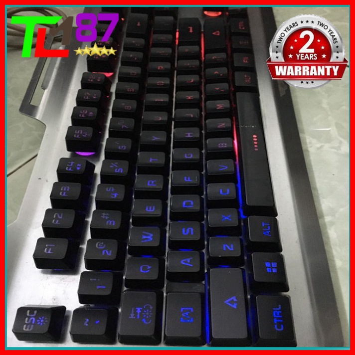 Bàn Phím Máy Vi Tính Laptop Chơi Game NEWMEN GM619 Đèn LED 7 Màu- Bàn phím Giả Cơ Keyboard Gaming Có Dây