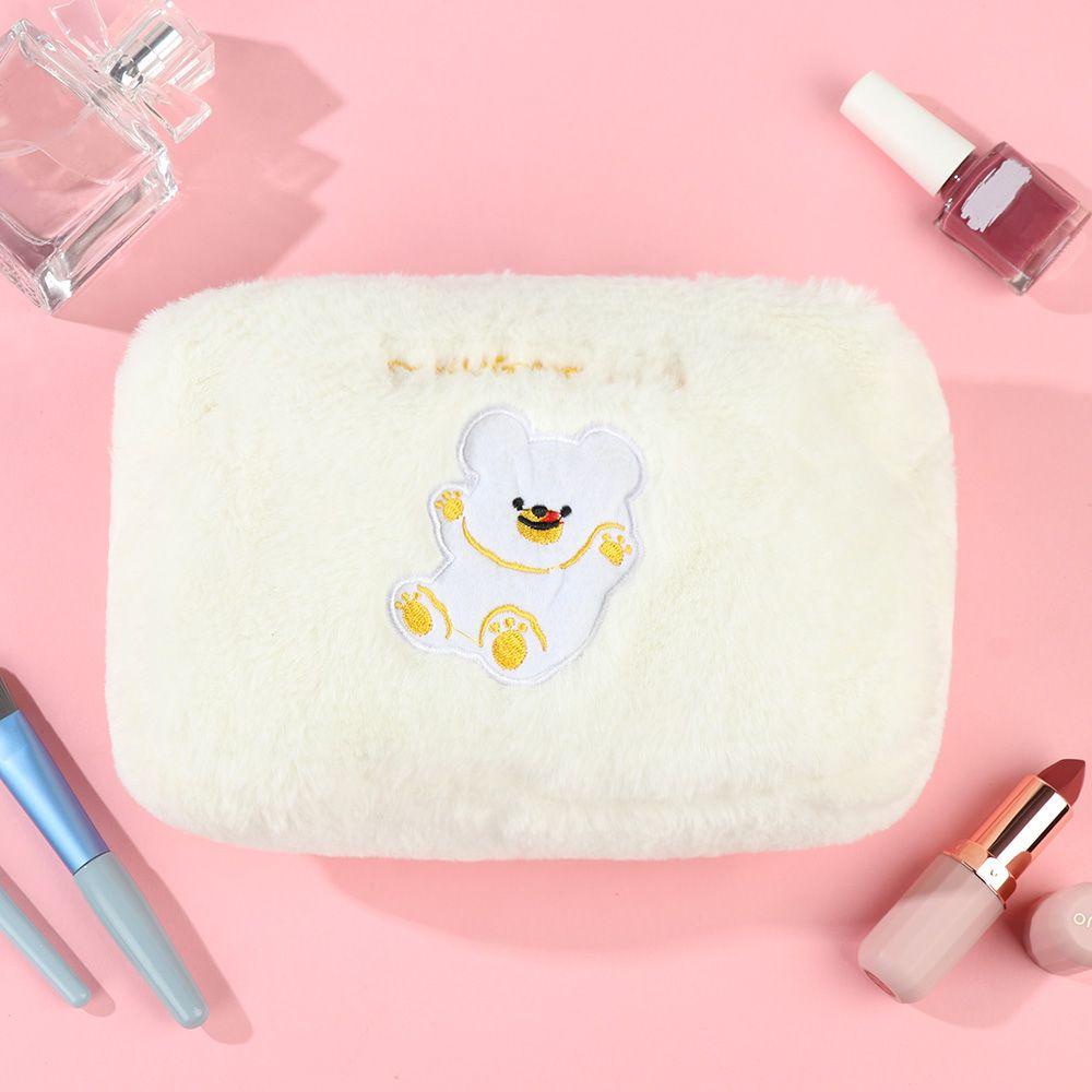 Túi Đựng Mỹ Phẩm Hình Gấu Hoạt Hình Đáng Yêu