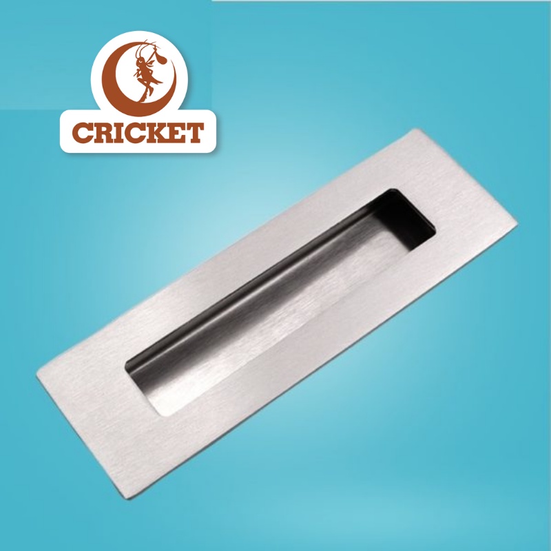 Tay Nắm Âm Tủ CÂN Nội Thất - INOX hình chữ nhật cho cửa trượt