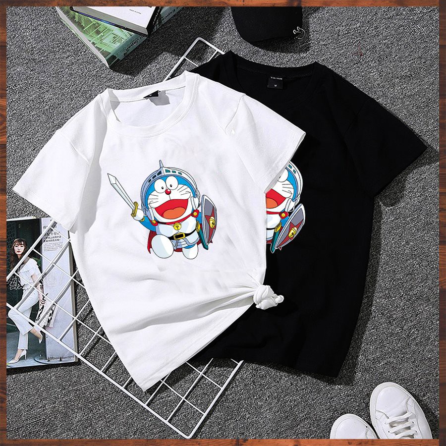 Áo thun unisex form rộng tay lỡ mèo máy đại chiến vải dày mịn 20NU1168