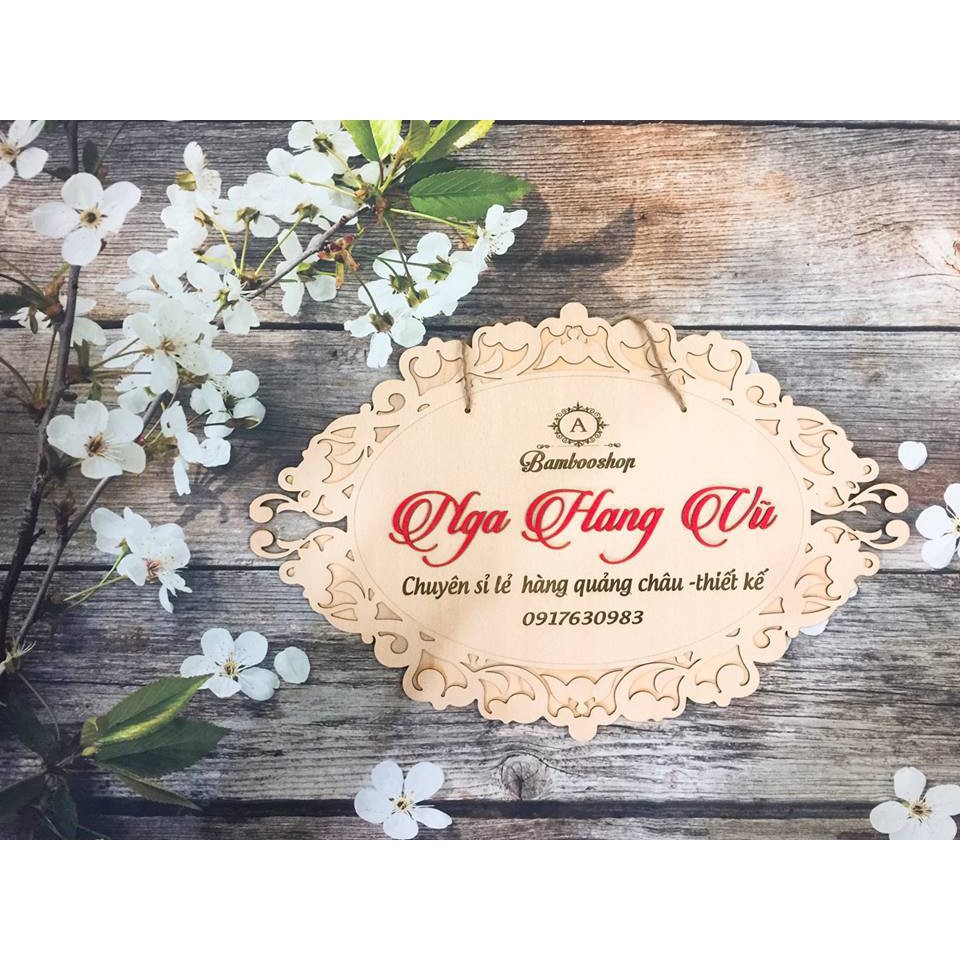 Bảng Gỗ - Khắc Tên Shop