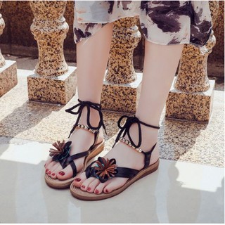 Sandal nữ đi biển du lịch dạo phố đính hoa cực kute