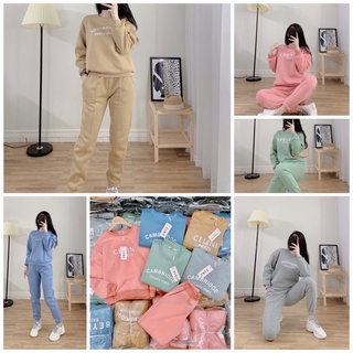 Bộ nỉ pastel nữ