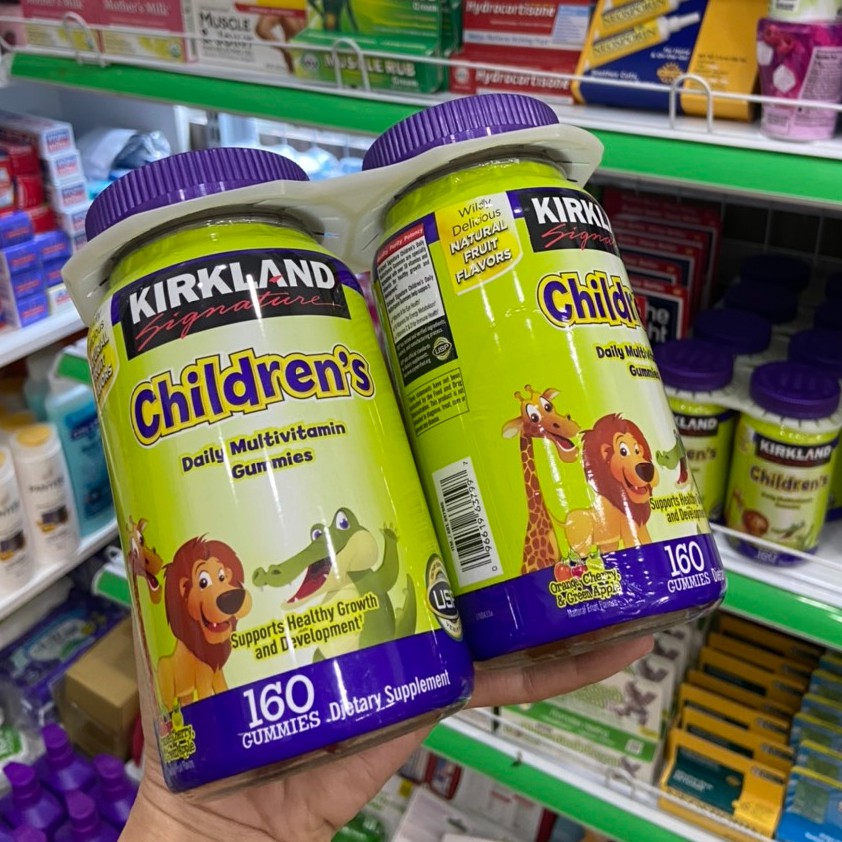 Kẹo bổ cho trẻ em Kirkland Children’s Complete Multivitamin 160 viên