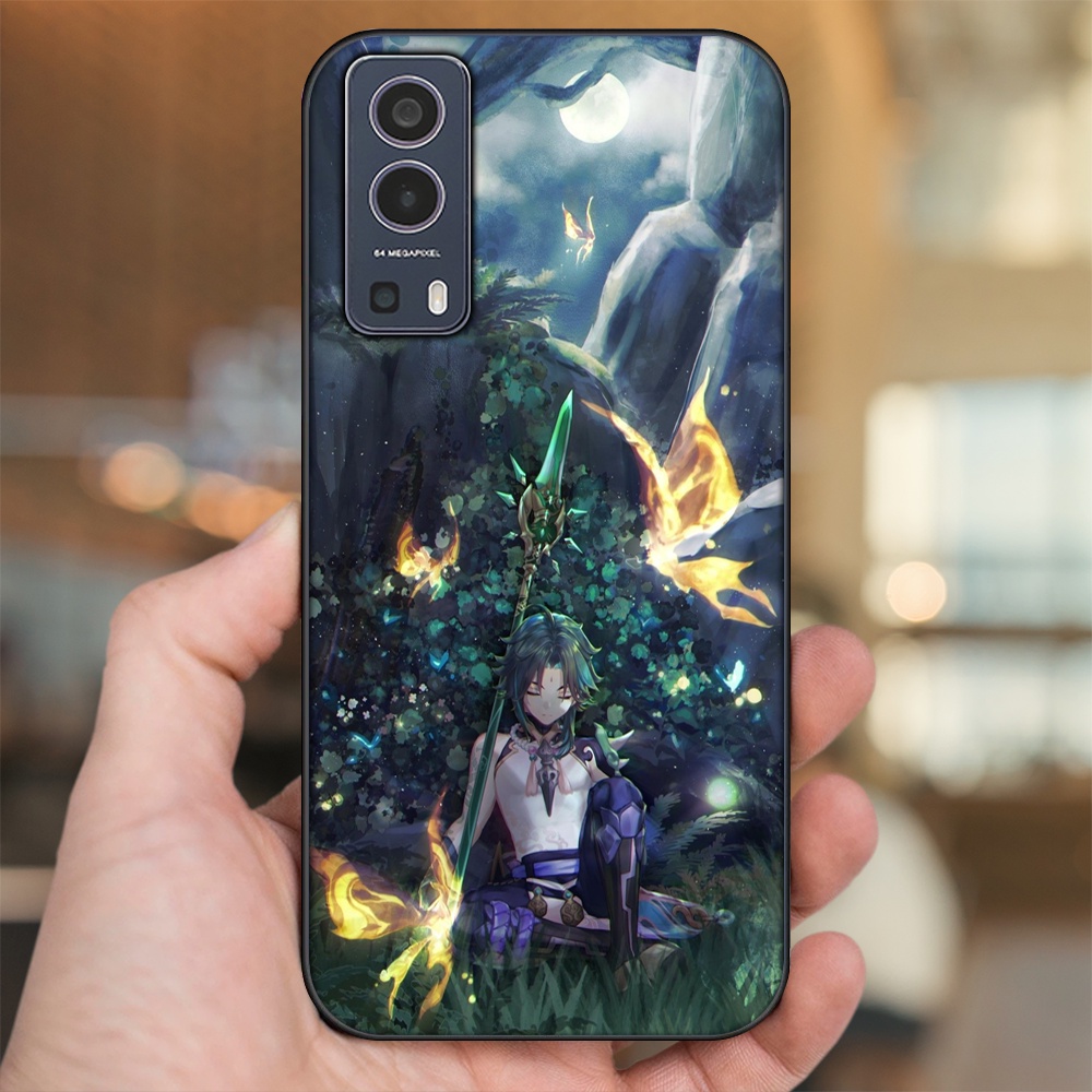 Ốp lưng Vivo Y72 5G viền đen in hình Xiao Genshin Impact