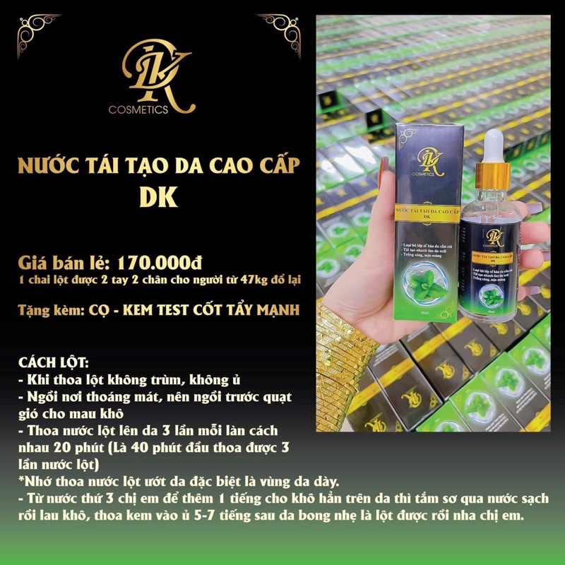 Nước tái tạo da cao cấp DK