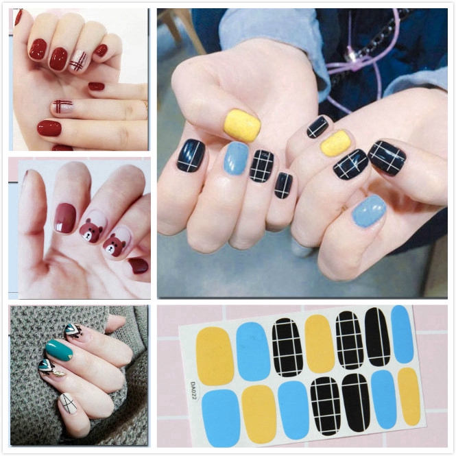 Set 14 Sticker Dán Móng Nghệ Thuật