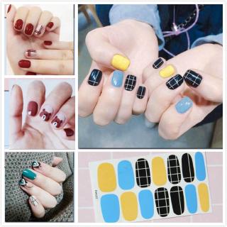 Set 14 sticker dán móng nghệ thuật