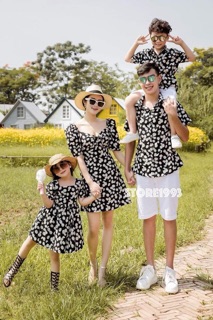 Set đồ đôi cho mẹ và bé gái