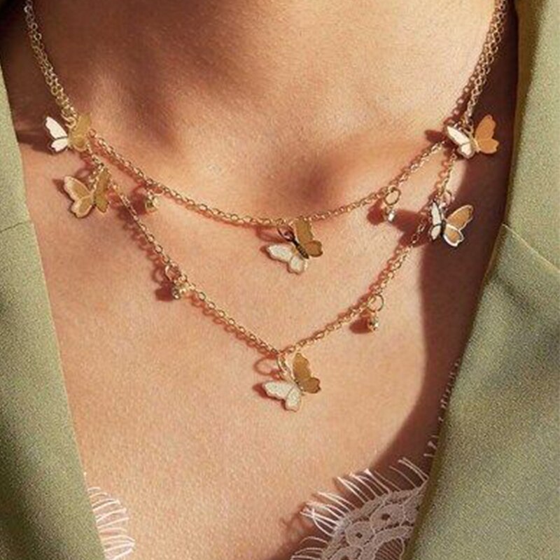 Vòng Cổ Choker Mặt Bướm Nhiều Thiết Kế Tùy Chọn Cổ Điển Thời Trang Cho Nữ