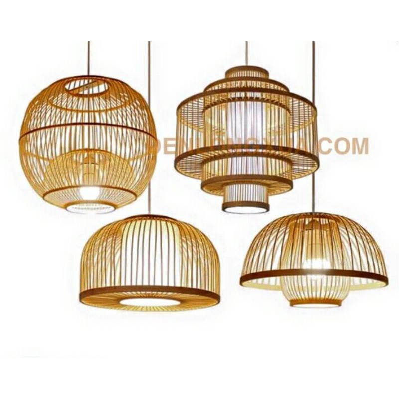 Đèn tre đèn mây tre đèn lồng tre đèn thả mây tre mã 0031
