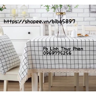 Khăn trải bàn viền ren