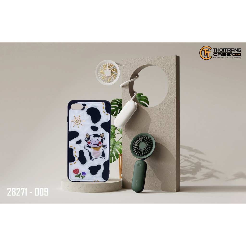 💕💕💕Ốp  BÒ SỮA viền dẻo lưng kiểu kính vân 3D in hình IP 6G  7G 6plus  7plus  11 11 pro max  X  Xmax