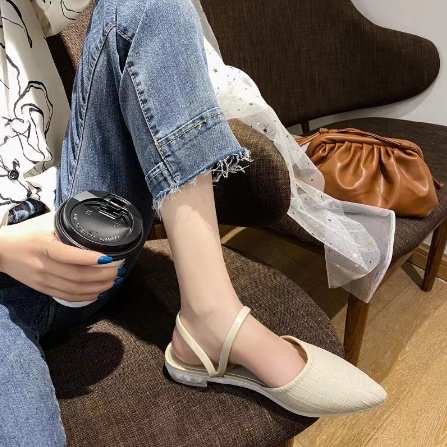 Giày Búp Bê Nữ Chất Nhựa Chống Nước - Giày Mũi Nhọn - Giày Có Quai Hậu Cực Xinh Dành Cho Các Bạn Nữ