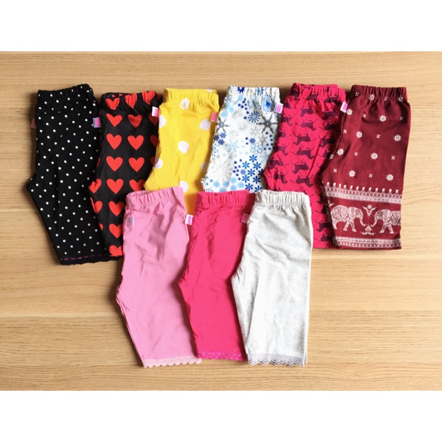 Quần thun lửng ôm bé gái 8-25kg