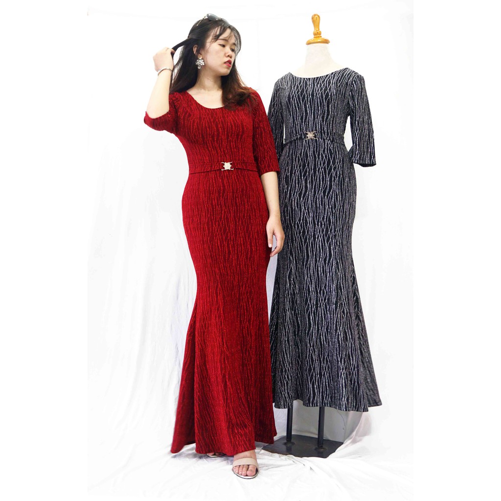 [Mã FAMAYFA2 giảm 10K đơn 50K] Đầm maxi tay lỡ trung niên cho mẹ Shadow | BigBuy360 - bigbuy360.vn