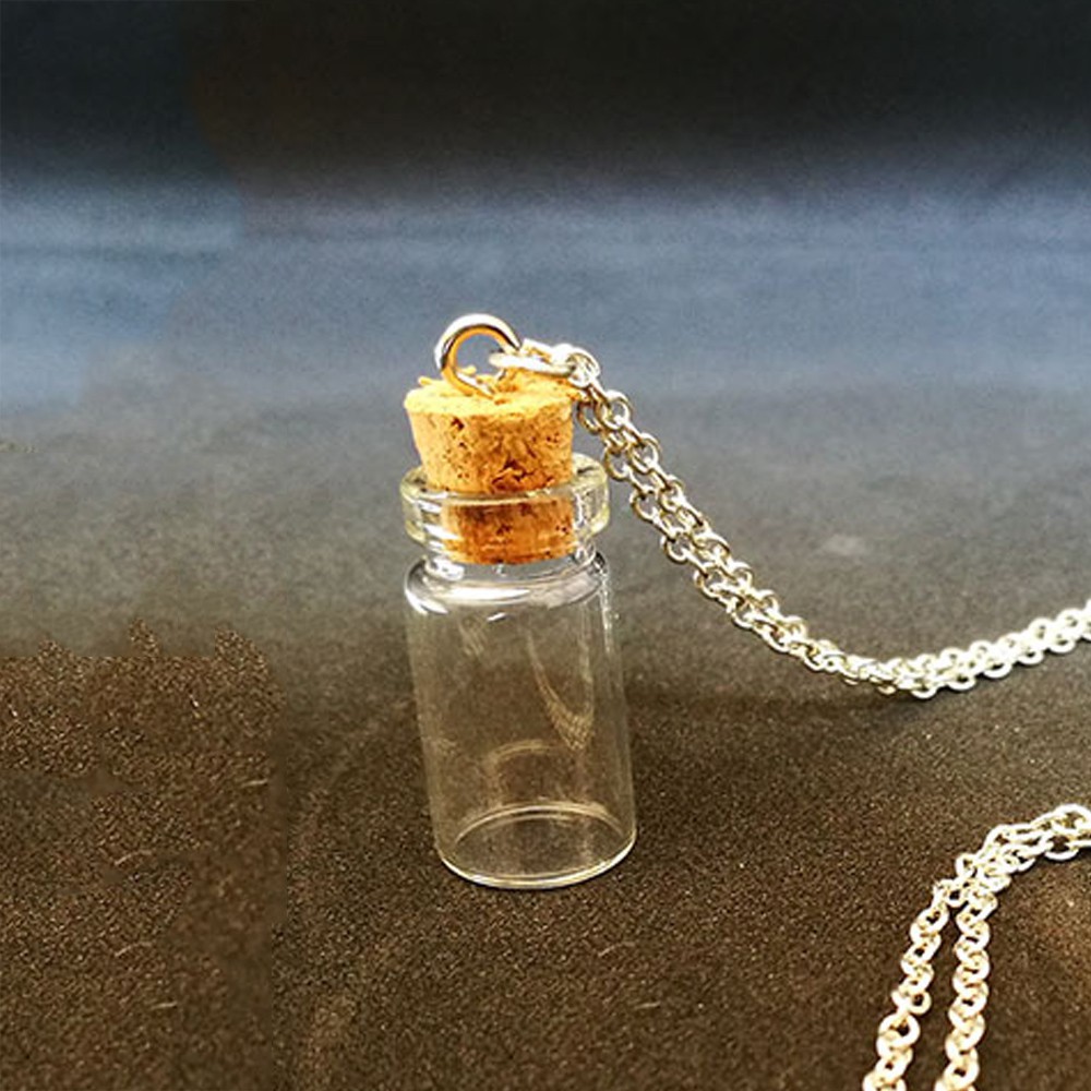 Set 5 Vòng cổ Mặt Kính Hình Lọ Nước Hoa Mini 1ml