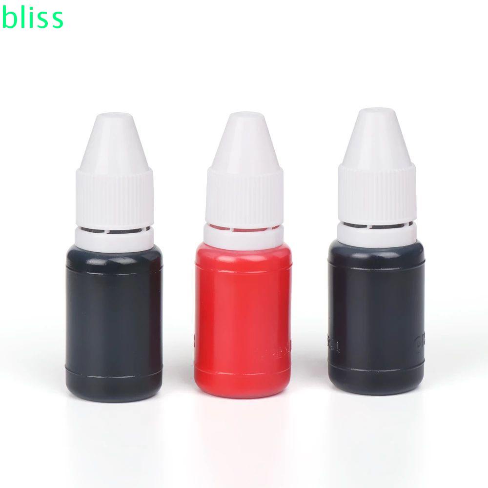 Lọ Mực In Dấu Mực Đen Xanh Dương Cho Sổ Tay Văn Phòng 10ml
