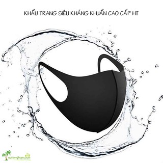 Khẩu Trang Vải Su (Poly) Kháng Khuẩn Cao Cấp HT - Mềm Mịn, Thoải Mái và Bảo Vệ Tuyệt Vời