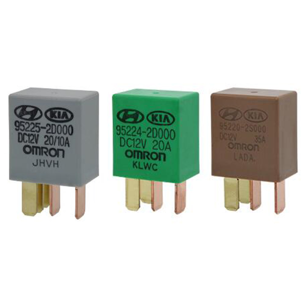 OMRON 1 Rơ Le Ô Tô kia 12v Ohmron Xanh Lá / Vàng / Xám