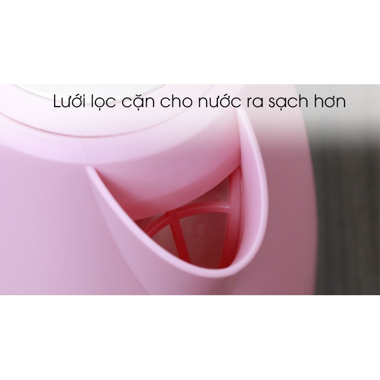 Bình siêu tốc Delites 1.7 lít ST17P03 hồng