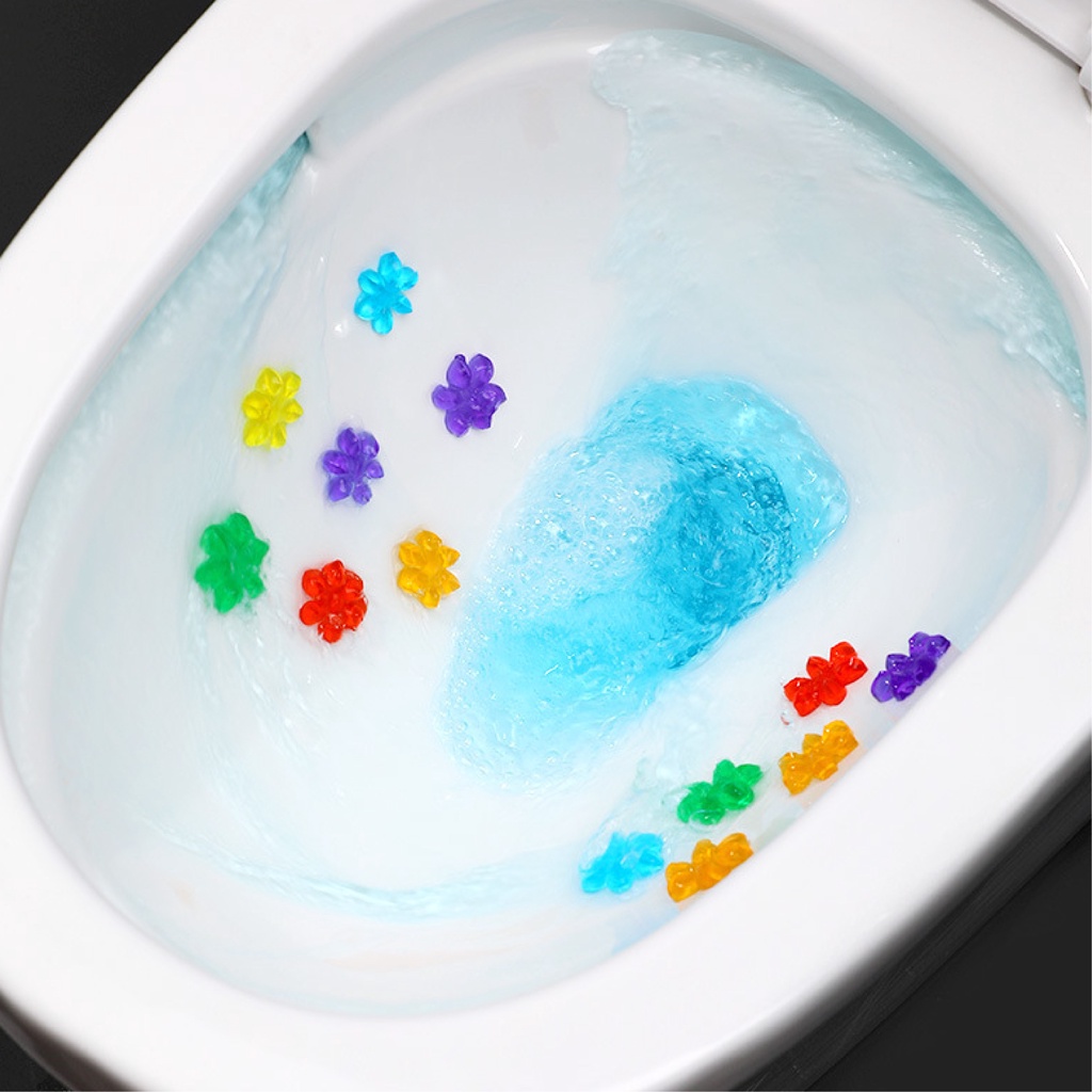 Gel Khử Mùi Bồn Cầu, Gel Thơm Khử Trùng Bồn Cầu Dạng Thạch Hình Bông Hoa