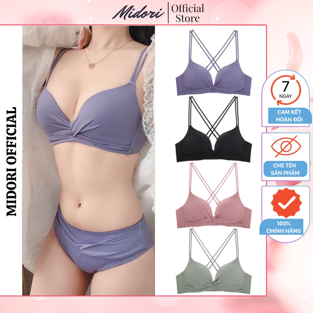Áo Lót Nữ MIDORI Áo Ngực Chất Liệu Tản Nhiệt Không Gọng Siêu Nâng Đẩy - SBCT04