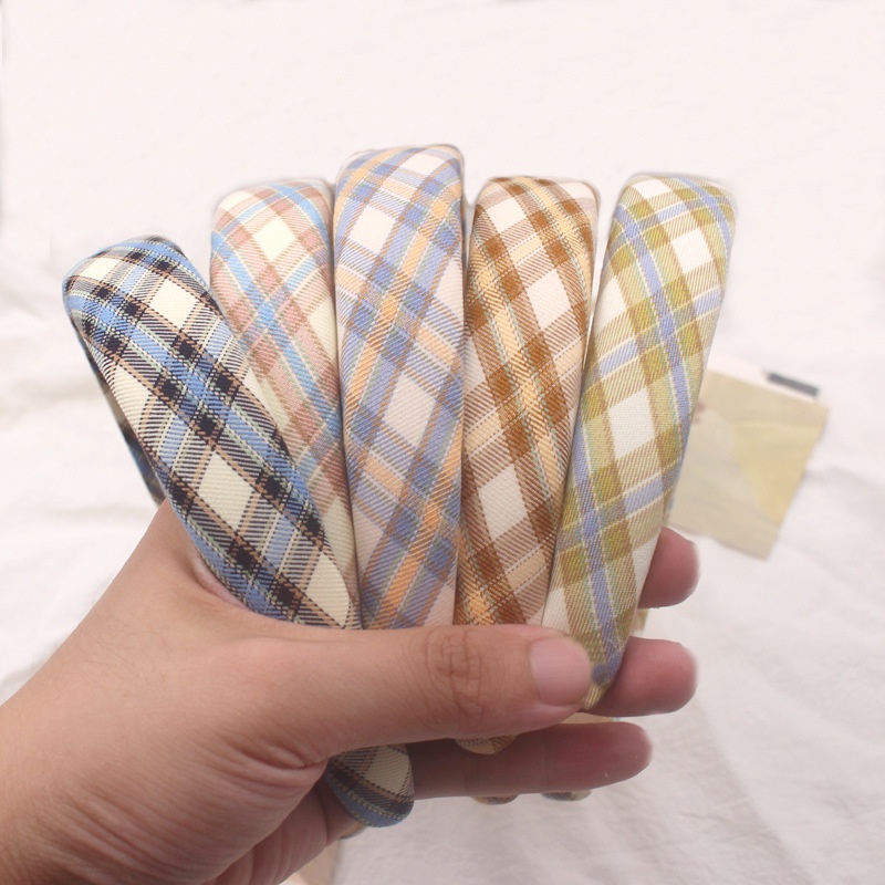 Băng Đô Bản Rộng Họa Tiết Kẻ Sọc Thời Trang Cho Nữ