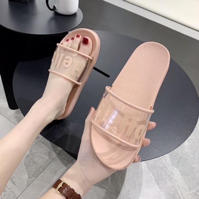 Dép Quai Ngang Nữ HELLO, Kiểu Dáng Hàn Quốc