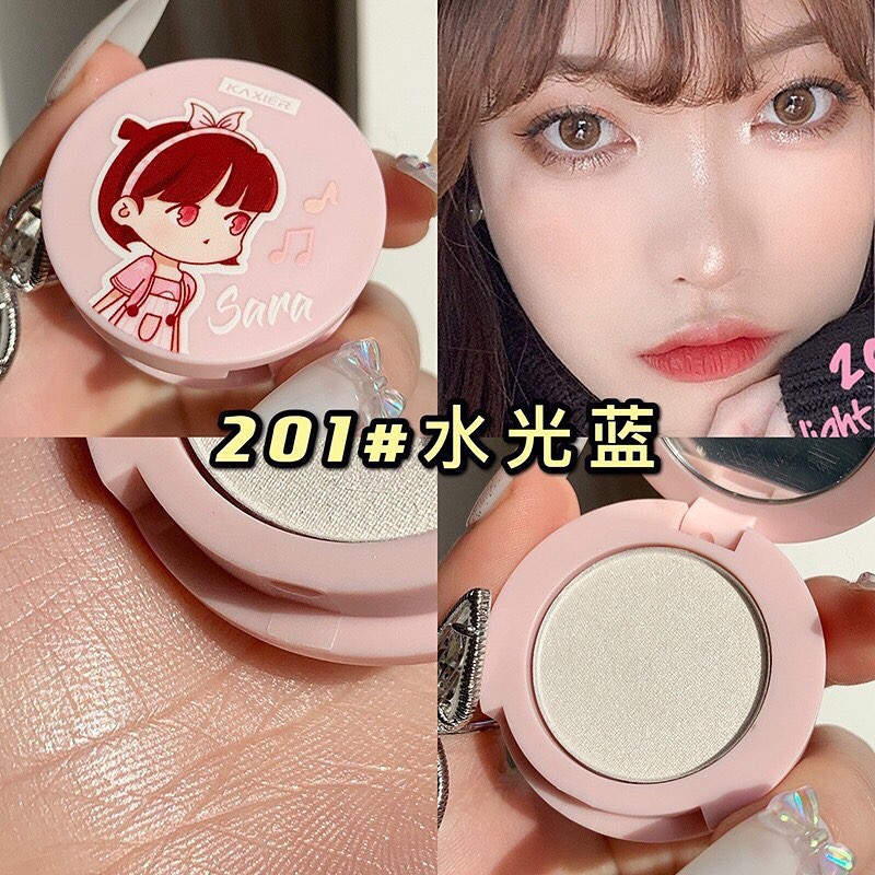 Phấn nhủ bắt sáng Kaxier Glitter Highlight, có Hộp gương siêu Xinh.Tặng kèm 1 Túi rút hình gấu Siêu xinh